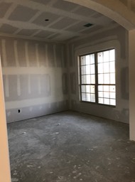 Dining Room Sheetrocked