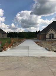 Driveway Looking South Fence is 4' inside Property Line