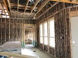 Sheet Rock in Family Room and Media Room